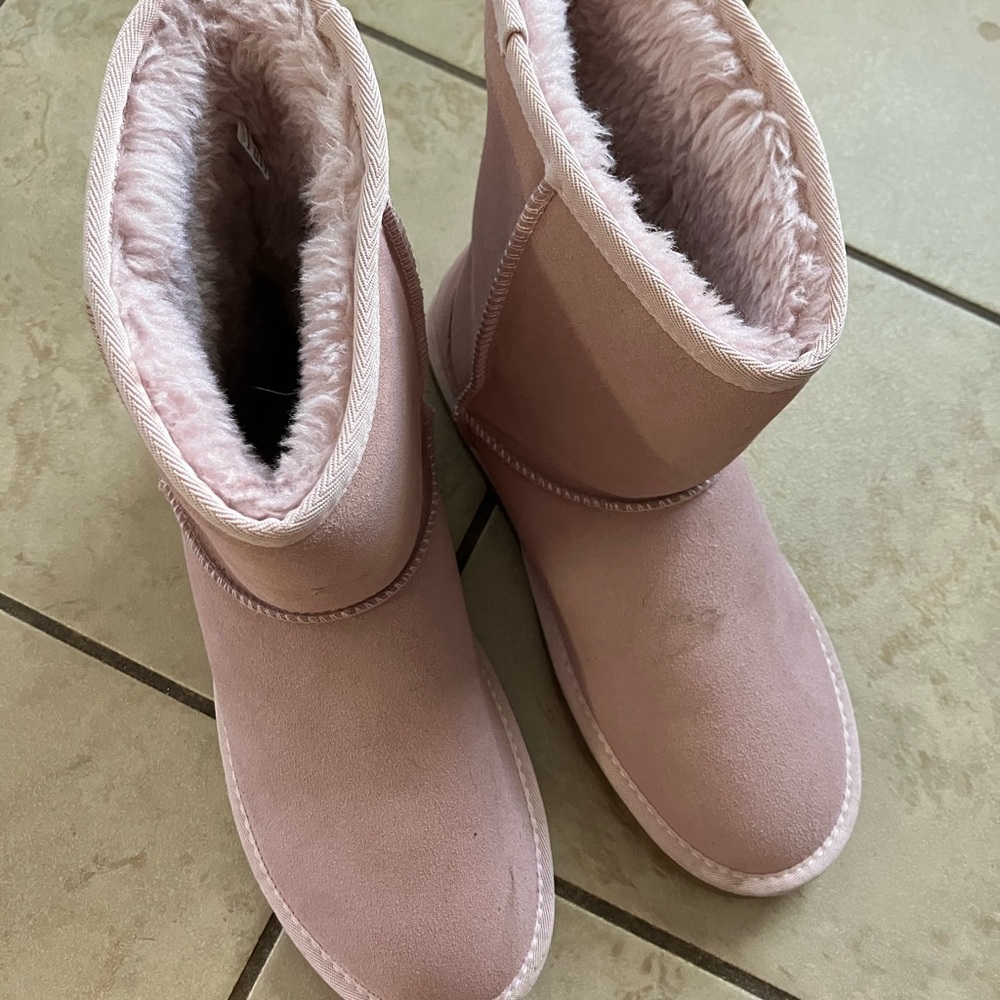Pink Women's winter fur Boots